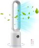 YOPOWER Bladeless Fan, Tower Fan with Air Purification, Remote Control, Electric Floor Fan, 24-Speed Wind, 12H Timer for Home Bedroom Kitchen Office