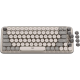 Logitech POP Keys Wireless Mechanical Keyboard with Emoji Keys (Mist Sand)