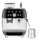 Smeg 50's Style Espresso Manual Coffee Machine with Grinder (Black)