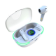 Laser TWS Earbuds with LED Display - White