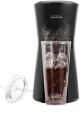 Sunbeam Iced Coffee Machine | Plus Reusable Tumbler with Straw, Iced Coffee Recipes, Ready to Drink In 3-Steps Under 4 Mins, Black, SDP1000BK