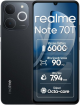 realme Note 70T 4G Smartphone 4+256GB, Black, 6.75-inch Screen, 90Hz Display, 6000 mAh Battery, 32 MP Camera, Powerful Octa-core Processor, ArmorShell Protection, IP54