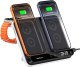 Dual Phone Charger, 30W Charging Station for iPhone 17e/17/Air/16/15/14/13/12, for Apple Watch 11/Ultra 3/SE 3/10/9/8 & AirPods Pro 3/4, Double Wireless Charger for 2 Phones, for Samsung S25/S24/S23