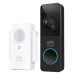 eufy Security Slim 1080P Wireless Doorbell with Homebase Mini Repeater