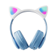 STN-28PRO Wireless Bluetooth 5.3 Headphones LED Illuminated Cat Ear 3D Stereo Headset