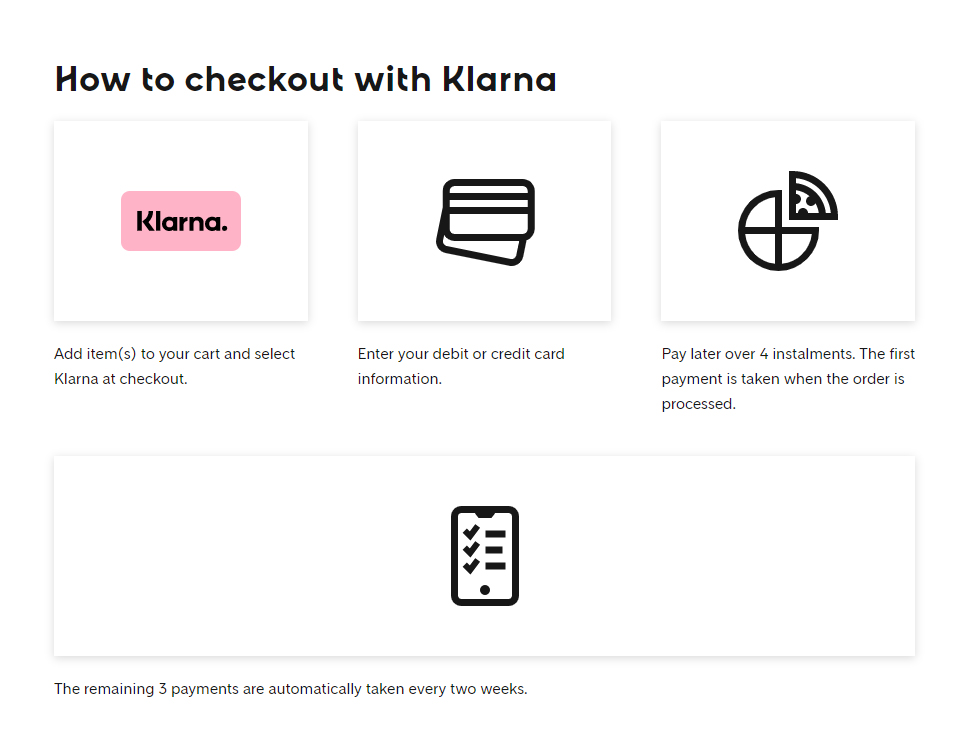 Checkout with Klarna